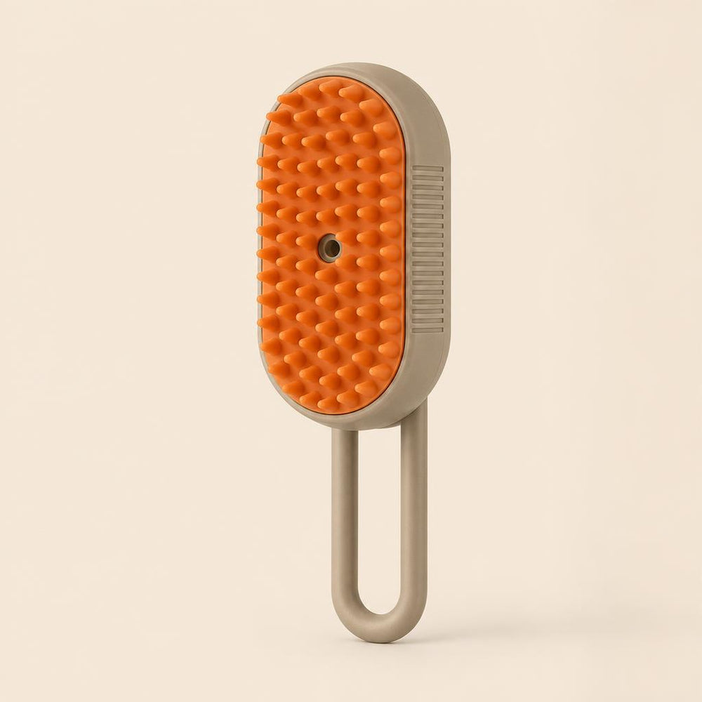 PITU'S PAWS 3-in-1 steam brush, front view